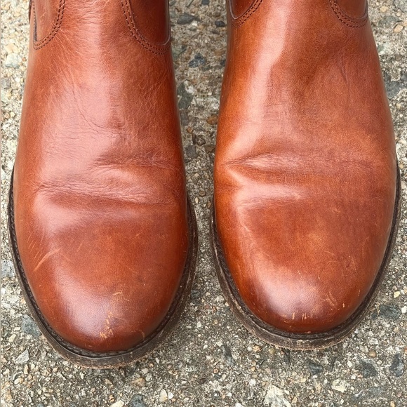 Size 8 Frye Mahogany Leather Riding Boots - Picture 5 of 6